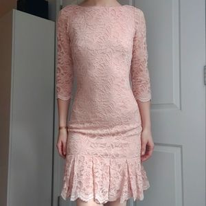 Calvin Klein Dusty Rose Lace Dress